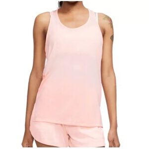 Nike Yoga washed coral racerback tank top size XS NWT